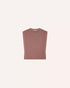Sessùn orlando pleated sleeveless t-shirt marble rose